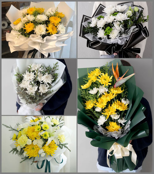 山东青岛莱西市望城街道西水道村白事花束代送